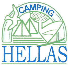 Camping Hellas – Οργανωμενο Καμπινγκ – Πλαταμωνας, Πιερια, Ελλαδα – Τροχοσπιτο, Σκηνη, Παραλια, Βουνο Logo